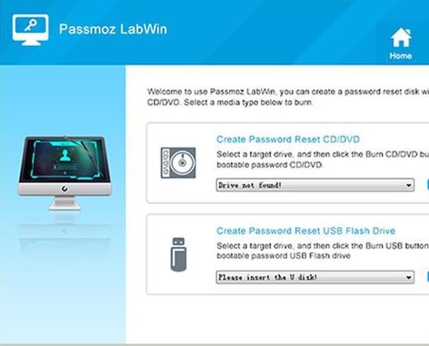 réinitialiser le mot de passe Windows 10 avec PassMoz LabWin