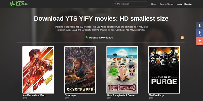 Yify Movies Meilleur Site Pour Télécharger des films