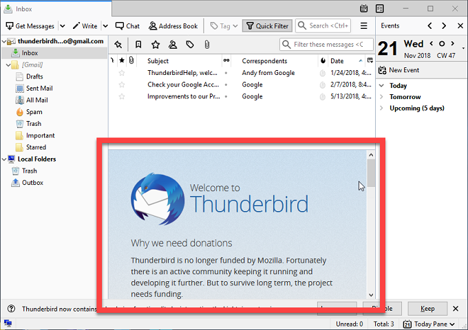 Télécharger Mozilla Thunderbird